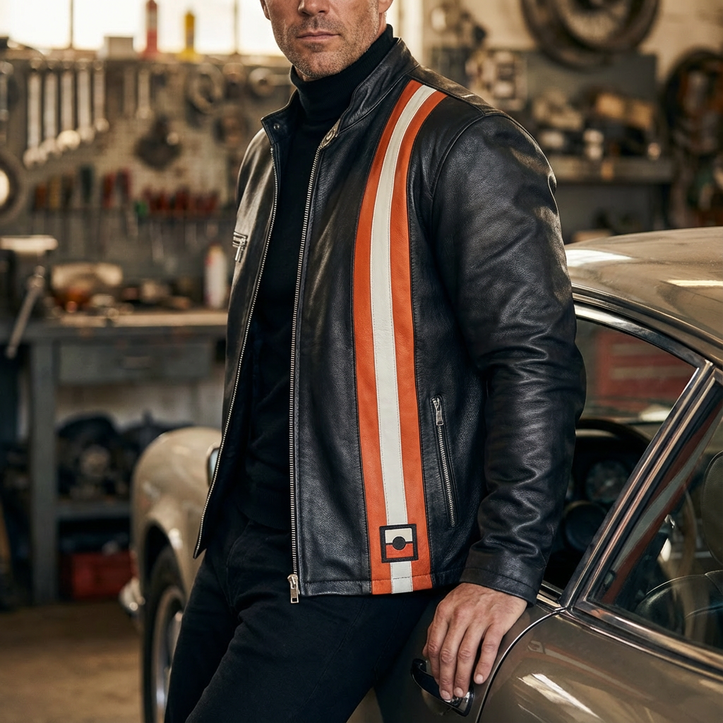 Foose Performance × GrandPrix Originals – Vintage Leather Jacket