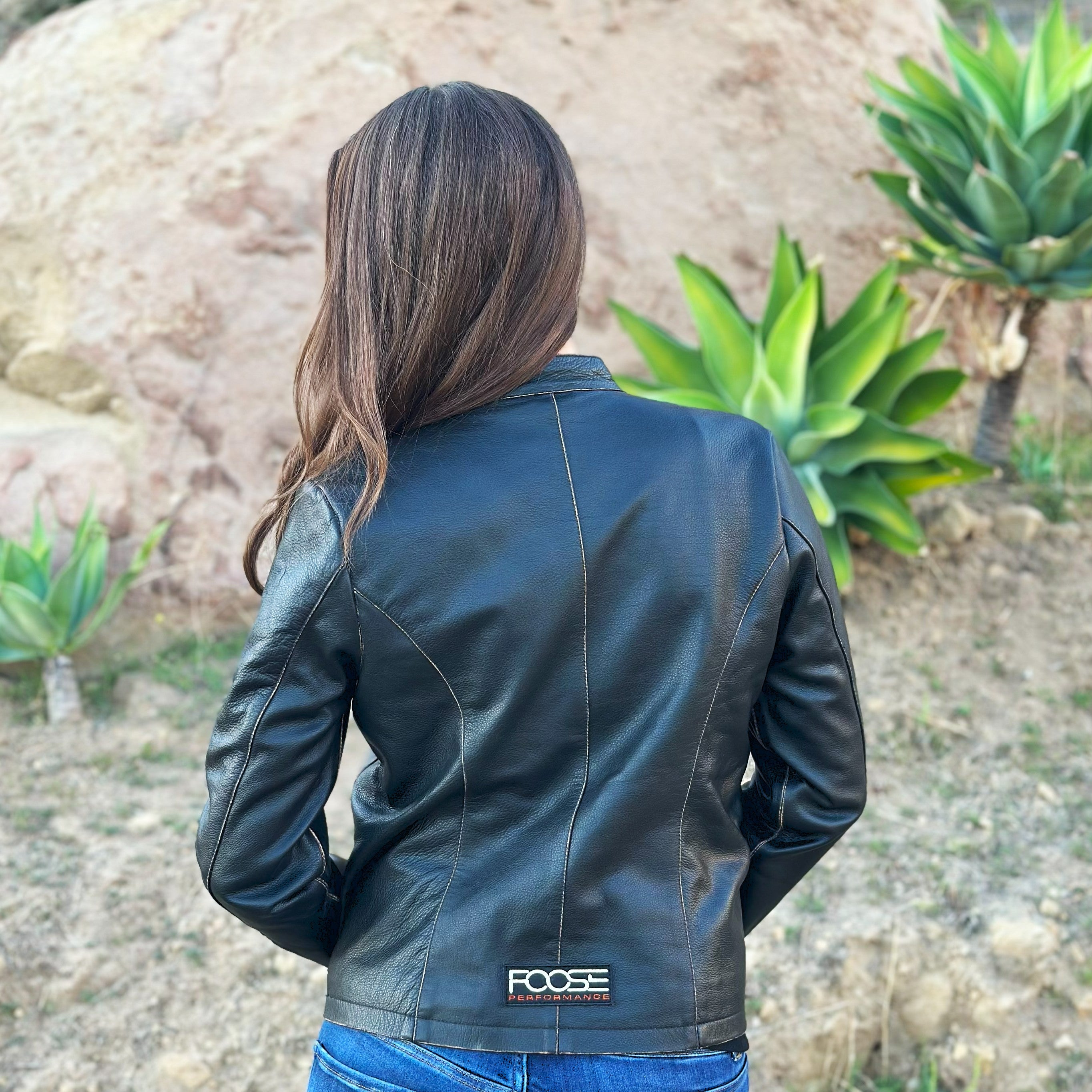 Foose Performance × GrandPrix Originals – Women’s Vintage Leather Jacket