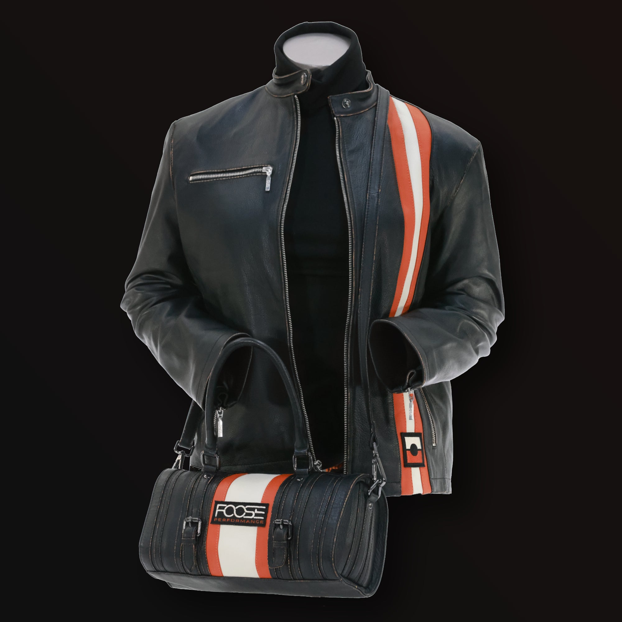 Foose Performance × GrandPrix Originals – Women’s Vintage Leather Jacket